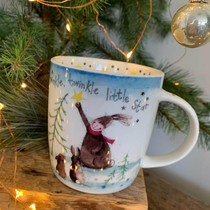 Alex Clark Christmas Mug - Twinkle Twinkle - Potters Cookshop