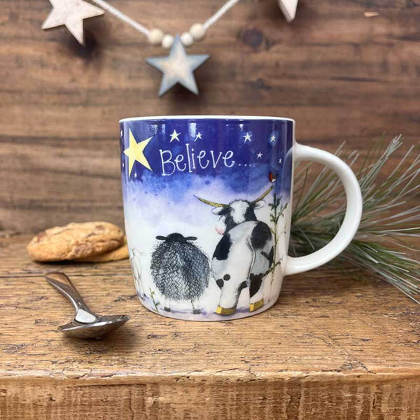 Alex Clark Christmas Mug - Believe