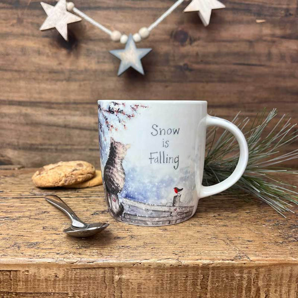 Alex Clark Christmas Mug - Snow Is Falling