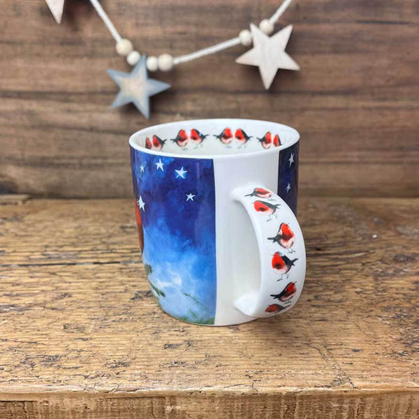 Alex Clark Christmas Mug - Robin & Star