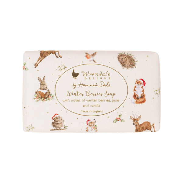 Wrendale Designs by Hannah Dale Christmas Soap - Winter Berries - Country Animals