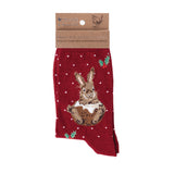 Wrendale Designs by Hannah Dale Bamboo Christmas Socks - Little Pudding - Rabbit