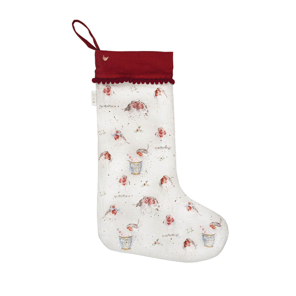 Wrendale Designs by Hannah Dale Christmas Stocking - Seasons Tweetings - Robin