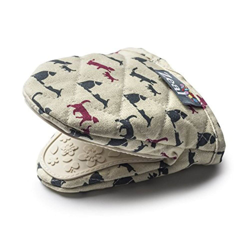 Zeal Silicone & Cotton Animals Mini Mitt - Cream