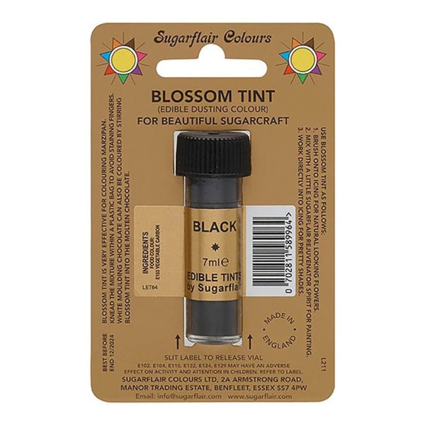Sugarflair Edible Blossom Tint Dusting - Black