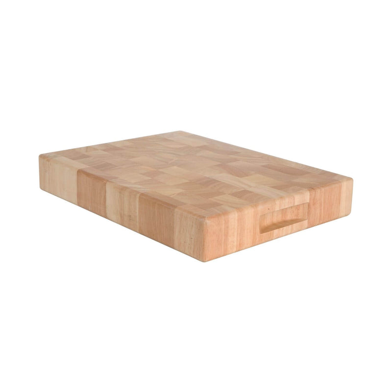 T&G Woodware Hevea End Grain Rectangular Chopping Board - Large
