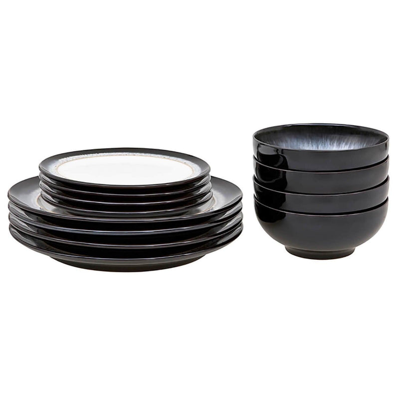 Denby Halo 12 Piece Dinnerware Set - Potters Cookshop