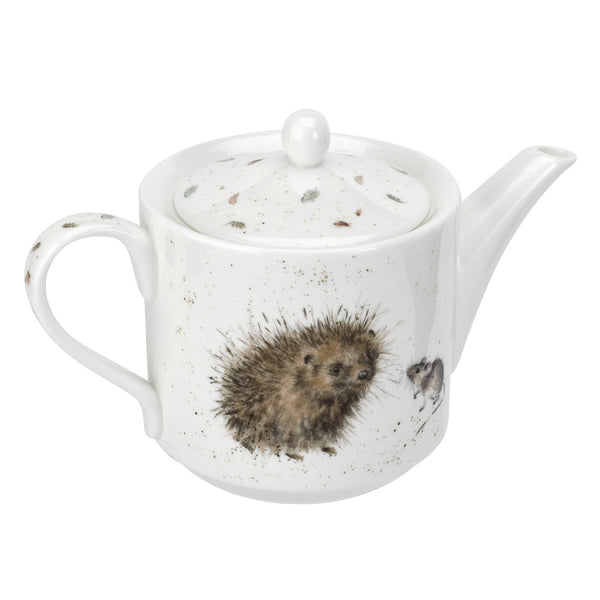 Royal Worcester Wrendale 2 Cup Teapot - Hedgehog & Mice