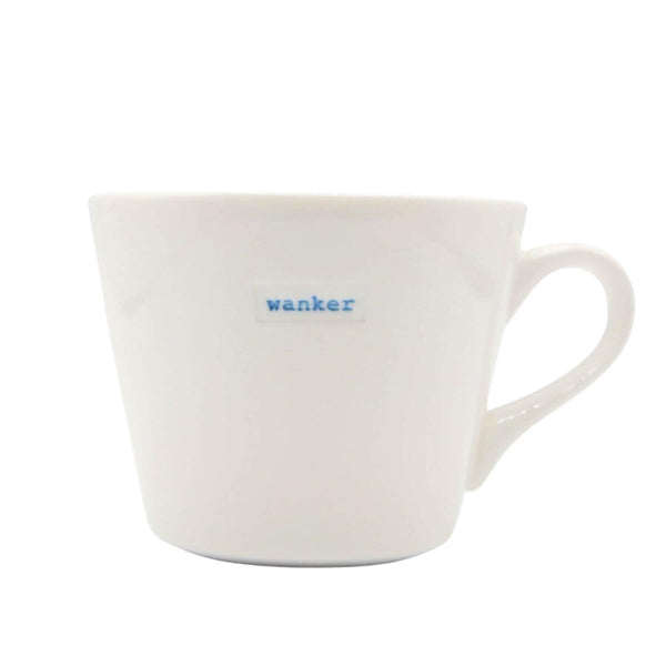 Keith Brymer Jones Word Range Bucket Mug - w*nker - Potters Cookshop