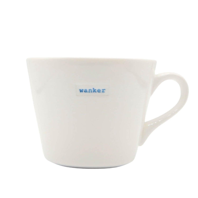 Keith Brymer Jones Word Range Bucket Mug - w*nker - Potters Cookshop