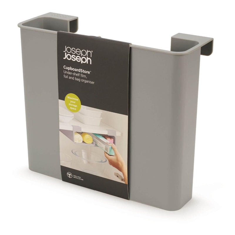 Joseph Joseph Cupboard Store Film Foil & Bag Organiser - Grey - Potters Cookshop