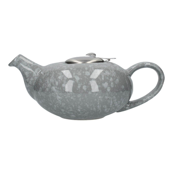 London Pottery Pebble Filter 4 Cup Teapot - Gloss Grey - Potters Cookshop