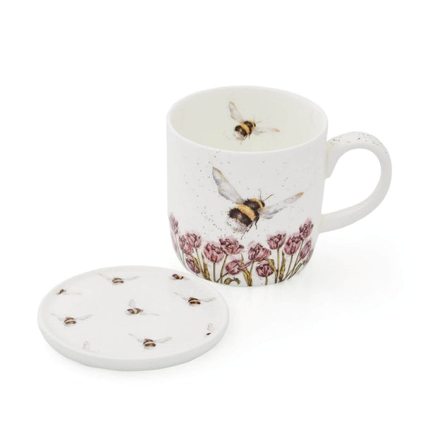 Wrendale Designs Mug & Coaster Set - Bumble Bee