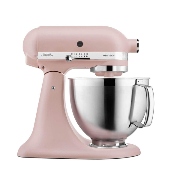 KitchenAid 5KSM185 Artisan Stand Mixer - Feather Pink - Potters Cookshop