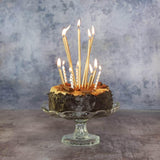 Creative Party 16 Pack Extra Tall Metallic Candles With Holders - Gold - Potters Cookshop