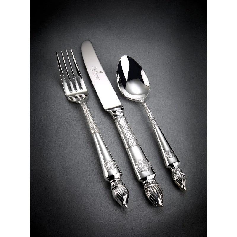 Arthur Price Clive Christian Empire Flame All Silver Table Spoon Lifestyle