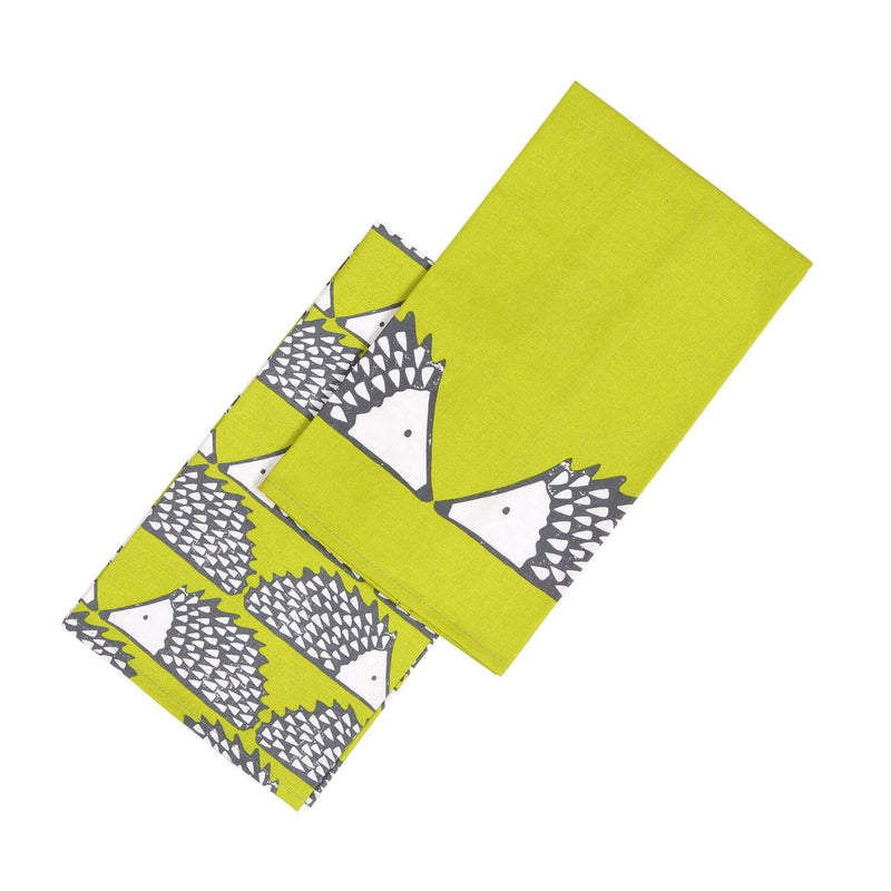 Scion Living Spike 100% Cotton 2 Piece Tea Towel Set - Green
