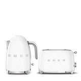 Smeg Jug Kettle & 2 Slice Toaster Set - White