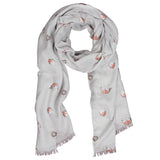 Wrendale Designs Scarf - Jolly Robin