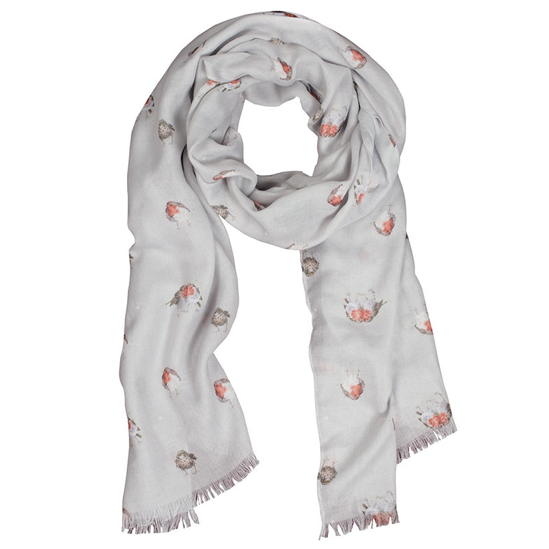 Wrendale Designs Scarf - Jolly Robin
