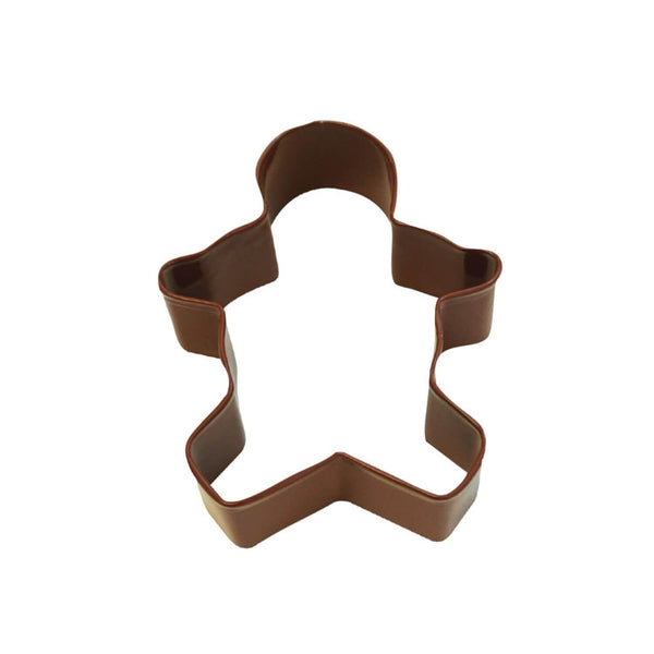 Creative Party Poly-Resin Coated Cookie Cutter Brown - Gingerbread Boy - Potters Cookshop