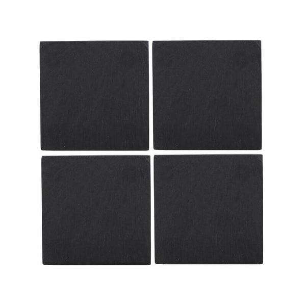 Creative Tops Naturals 4 Piece Square Coaster Set - Slate - Potters Cookshop