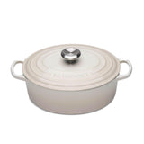 Le Creuset Signature Cast Iron 27cm Oval Casserole - Meringue - Potters Cookshop