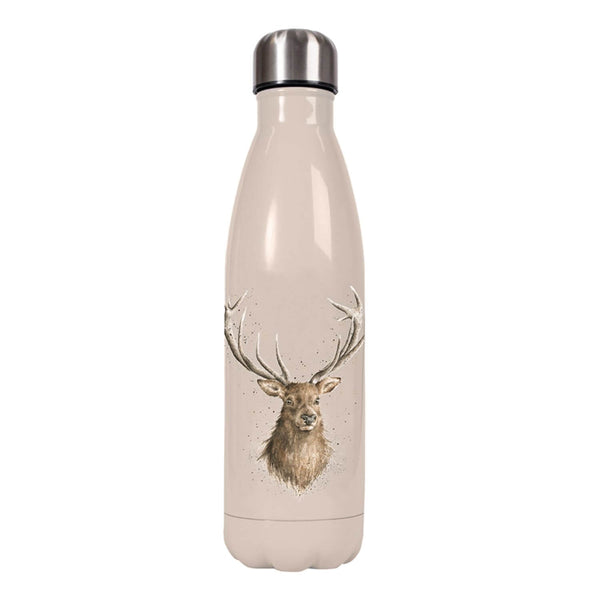 Wrendale Designs by Hannah Dale 500ml Water Bottle - Portrait of a Stag