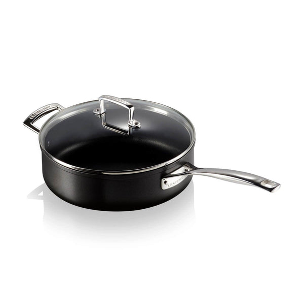 Le Creuset Toughened Non-Stick Saute Pan With Glass Lid - 26cm - Potters Cookshop