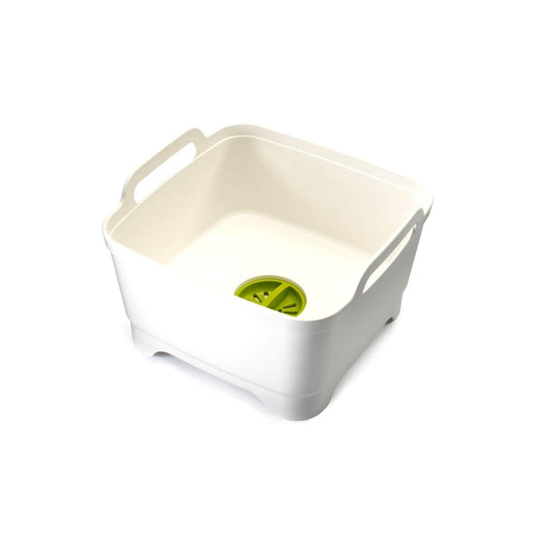 Joseph Joseph Wash&Drain Washing Up Bowl - White - Potters Cookshop