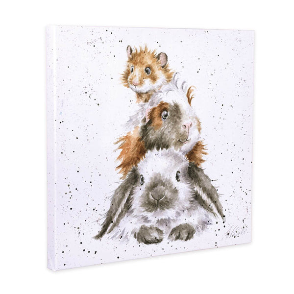 Wrendale Designs Small Canvas - Piggy in the Middle