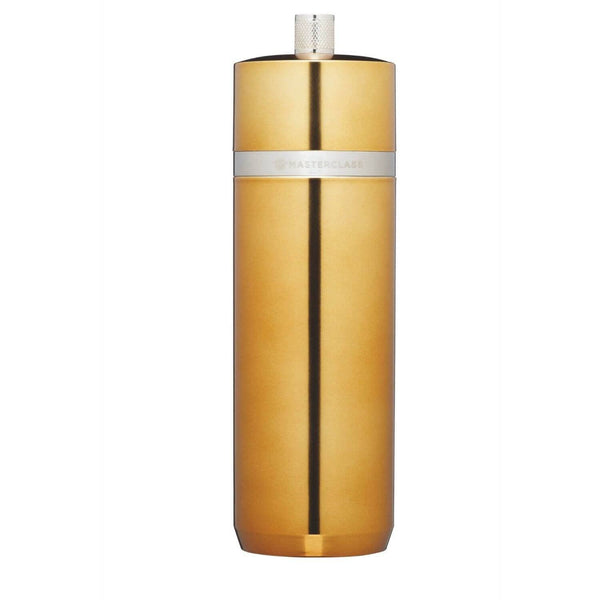 MasterClass 17cm Salt / Pepper Mill - Brass - Potters Cookshop