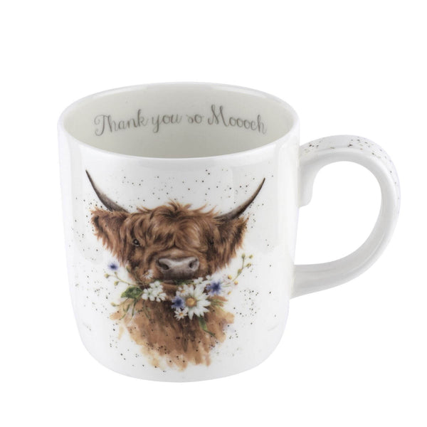 Wrendale Designs China Mug - Thank You Cow