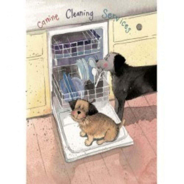 Alex Clark Tea Towel - Canine Cleaning - Potters Cookshop
