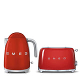 Smeg Jug Kettle & 2 Slice Toaster Set - Red
