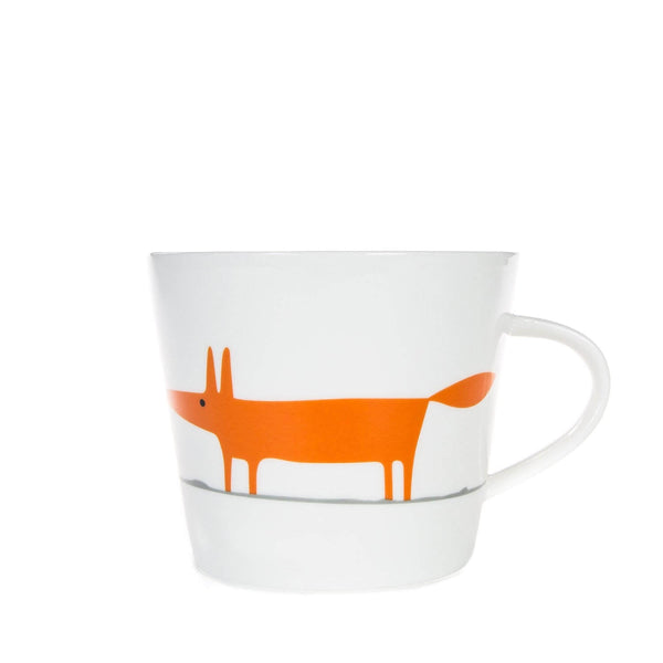 Scion Living Mr Fox 350ml Porcelain Mug - Ceramic & Orange