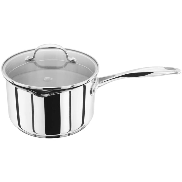 Stellar 7000 Draining Saucepan With Glass Lid - 20cm