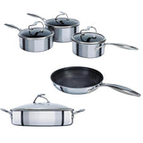 Circulon C-Series SteelShield 5 Piece Non-Stick Cookware Set - Polished Stainless Steel