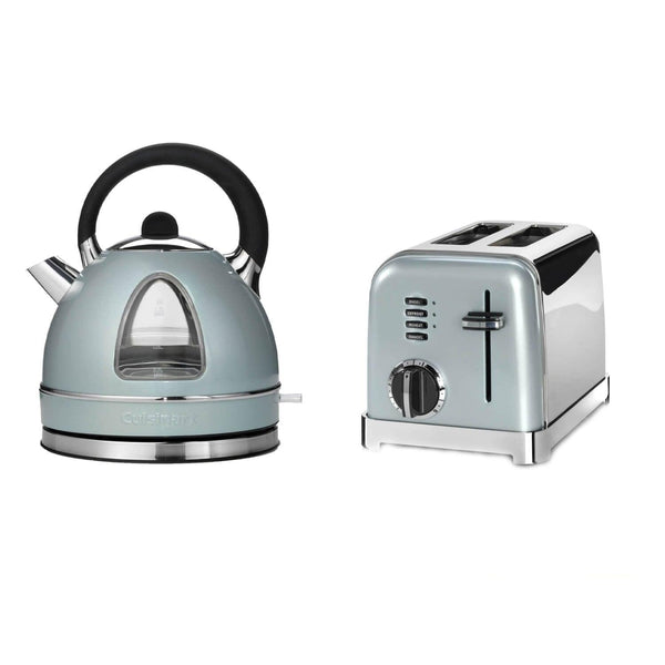 Cuisinart Style Collection Traditional Dome Kettle & 2 Slice Toaster Set - Pistachio - Potters Cookshop