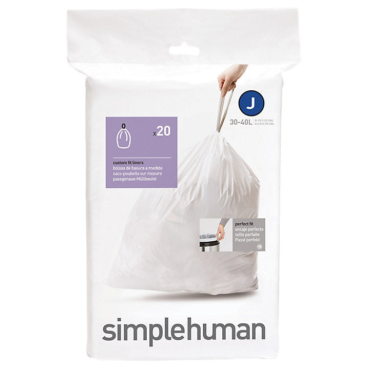 Simplehuman Code J Custom Fit Can Liners - Pack of 20