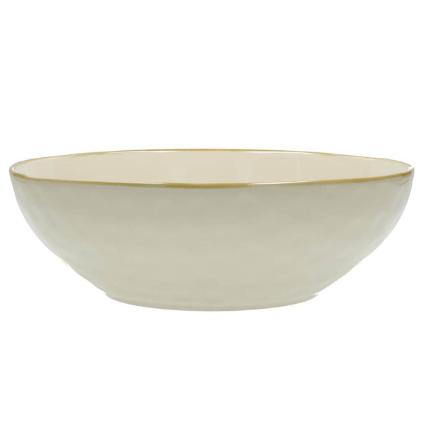 Rose & Tulipani Concerto Avorio Ivory Salad Bowl - 26cm - Potters Cookshop