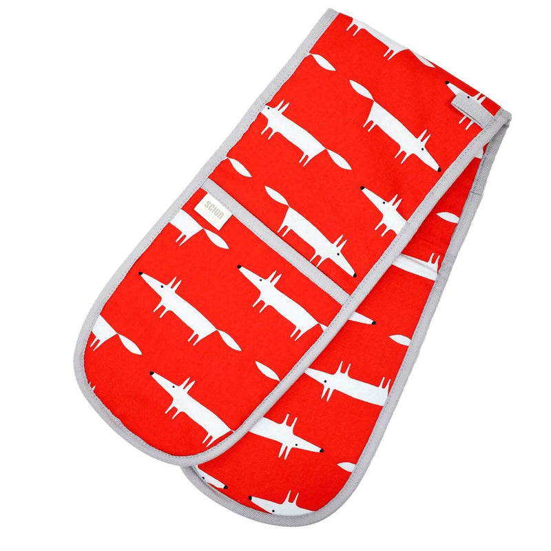 Scion Living Mr Fox Double Oven Gloves - Red