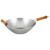 Ken Hom Excellence Non-Stick Carbon Steel Wok - 32cm - Potters Cookshop