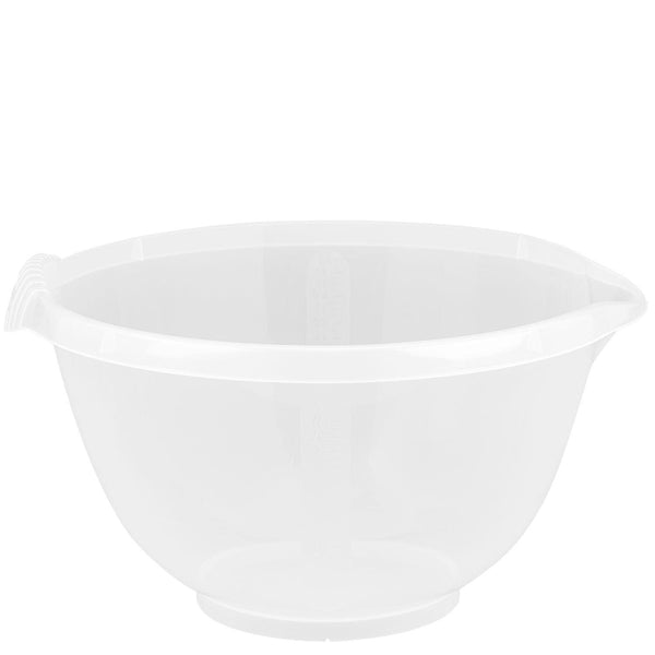 Cuisine Clear Plastic Mixing Bowl - 7 Litre - Potters Cookshop