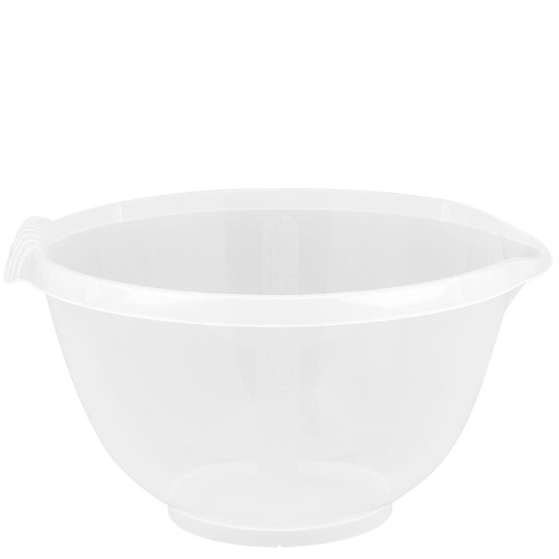 Cuisine Clear Plastic Mixing Bowl - 7 Litre - Potters Cookshop