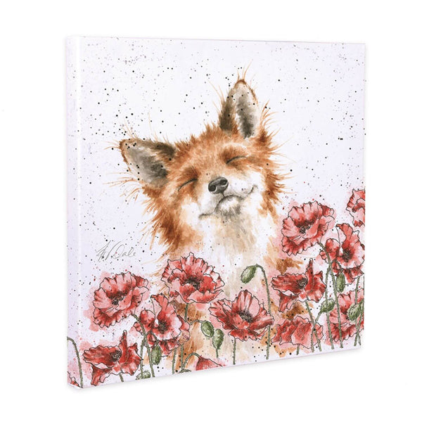 Wrendale Designs Small Canvas - Poppy Field Fox