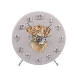 Wrendale Designs Mantel Clock - Cow