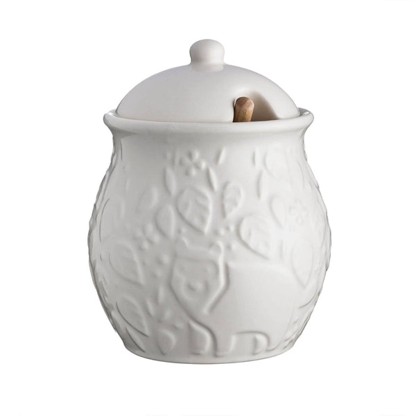 Mason Cash In The Forest Stoneware Honey Pot & Drizzler - Potters Cookshop