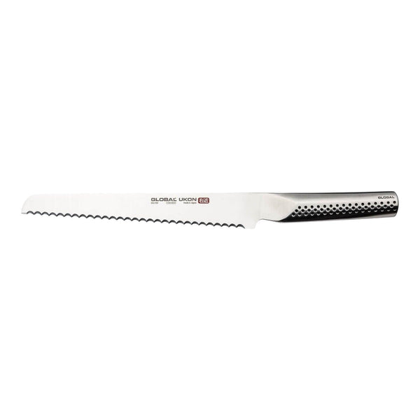 Global Ukon GU-03 Bread Knife - 22cm - Potters Cookshop