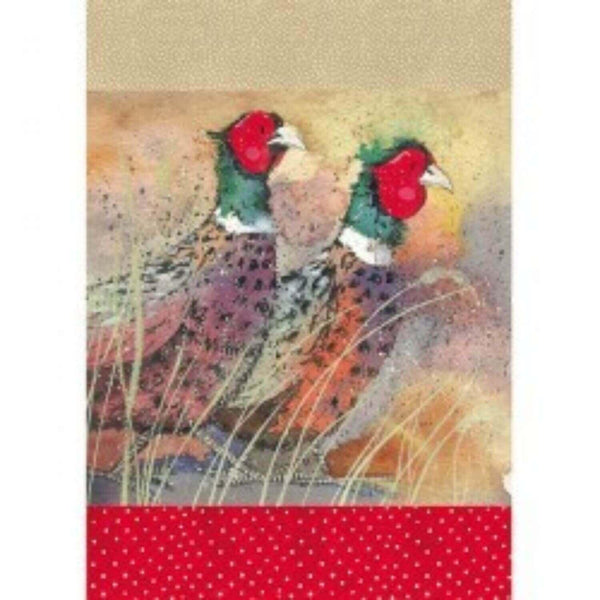 Alex Clark Tea Towel - Pleasant Pheasants - Potters Cookshop